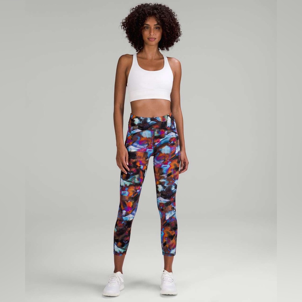◾️Lululemon Power Thru High Rise Leggings In Hyper Drift Multi